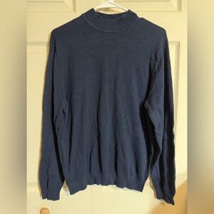 SOLD Brooks brothers Men's medium blue silk Sweater